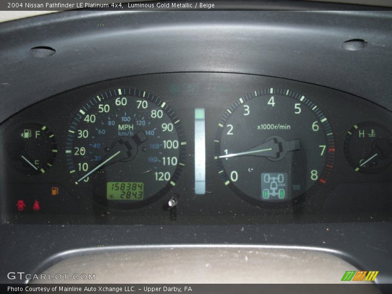 Luminous Gold Metallic / Beige 2004 Nissan Pathfinder LE Platinum 4x4