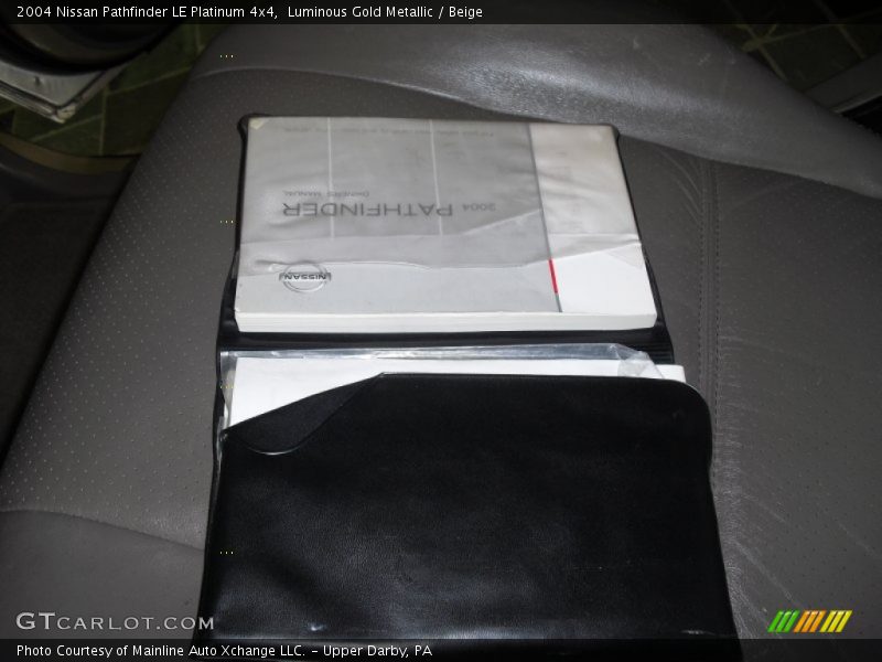 Luminous Gold Metallic / Beige 2004 Nissan Pathfinder LE Platinum 4x4