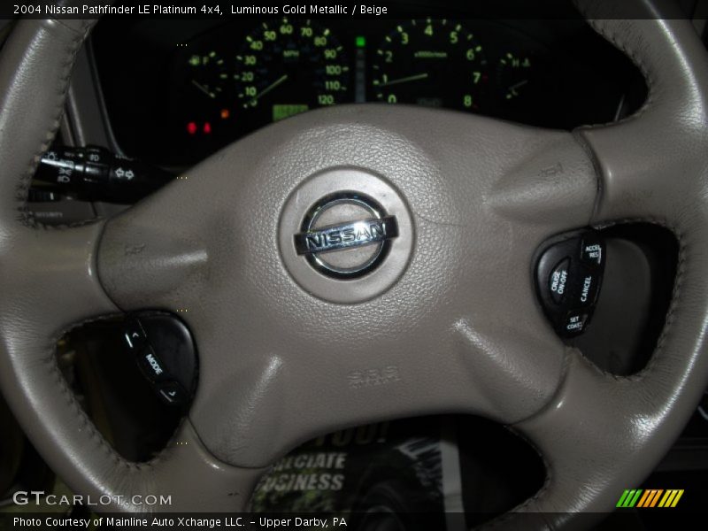 Luminous Gold Metallic / Beige 2004 Nissan Pathfinder LE Platinum 4x4