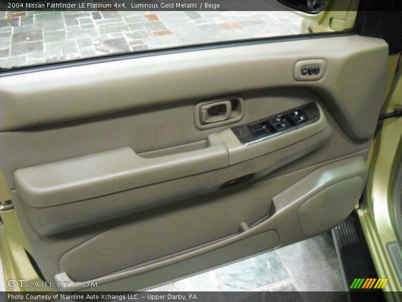 Luminous Gold Metallic / Beige 2004 Nissan Pathfinder LE Platinum 4x4