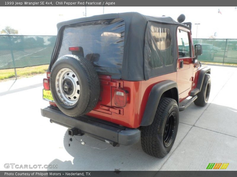 Chili Pepper Red Pearlcoat / Agate 1999 Jeep Wrangler SE 4x4