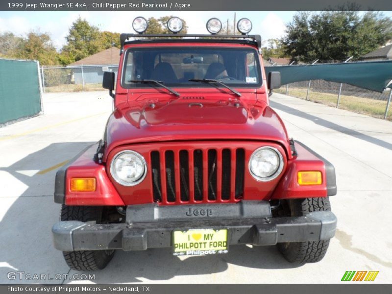 Chili Pepper Red Pearlcoat / Agate 1999 Jeep Wrangler SE 4x4