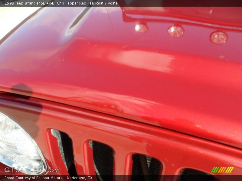 Chili Pepper Red Pearlcoat / Agate 1999 Jeep Wrangler SE 4x4