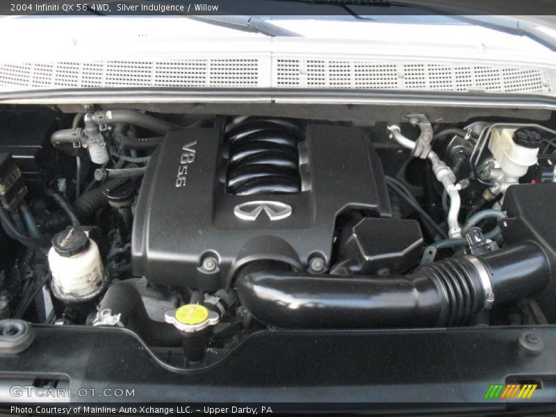  2004 QX 56 4WD Engine - 5.6 Liter DOHC 32-Valve V8