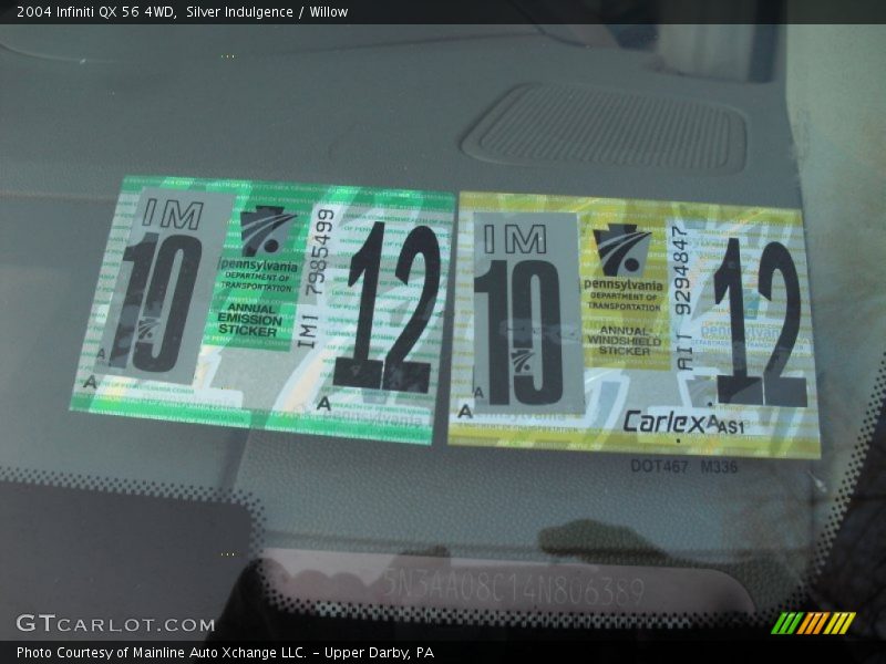 Silver Indulgence / Willow 2004 Infiniti QX 56 4WD