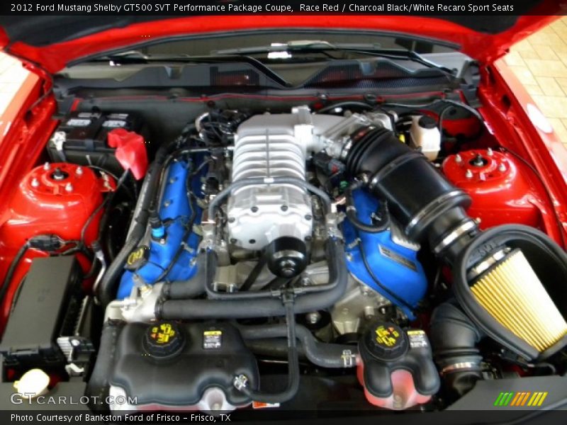  2012 Mustang Shelby GT500 SVT Performance Package Coupe Engine - 5.4 Liter Supercharged DOHC 32-Valve Ti-VCT V8