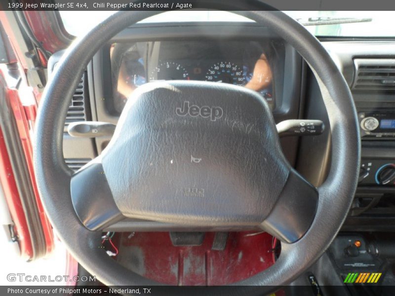 Chili Pepper Red Pearlcoat / Agate 1999 Jeep Wrangler SE 4x4