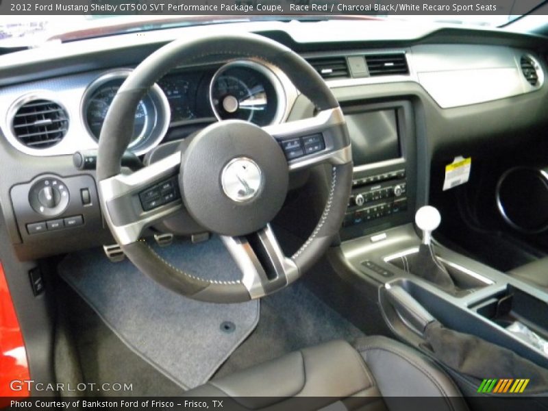 Dashboard of 2012 Mustang Shelby GT500 SVT Performance Package Coupe