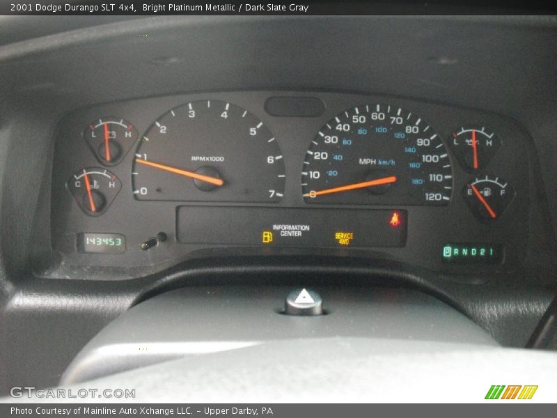 Bright Platinum Metallic / Dark Slate Gray 2001 Dodge Durango SLT 4x4