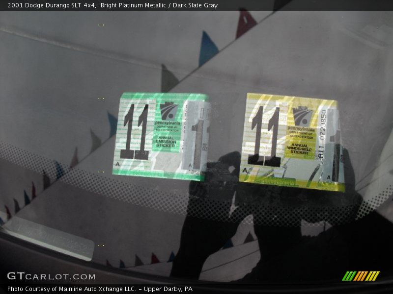 Bright Platinum Metallic / Dark Slate Gray 2001 Dodge Durango SLT 4x4
