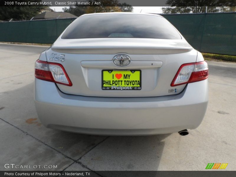 Classic Silver Metallic / Ash 2008 Toyota Camry Hybrid