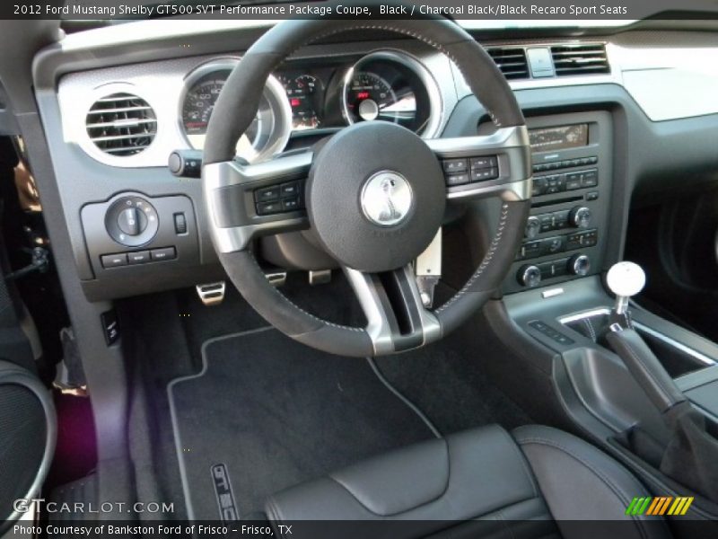Dashboard of 2012 Mustang Shelby GT500 SVT Performance Package Coupe