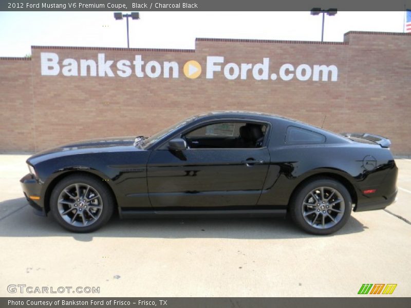 Black / Charcoal Black 2012 Ford Mustang V6 Premium Coupe