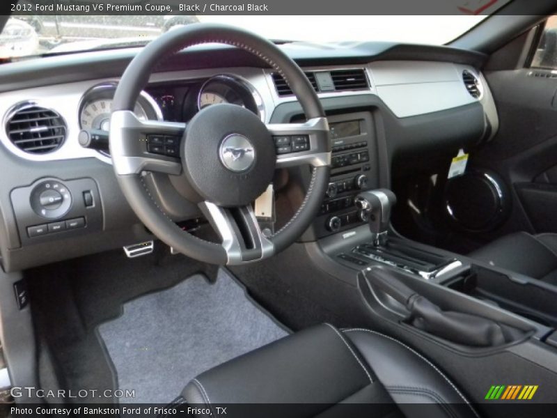 Black / Charcoal Black 2012 Ford Mustang V6 Premium Coupe