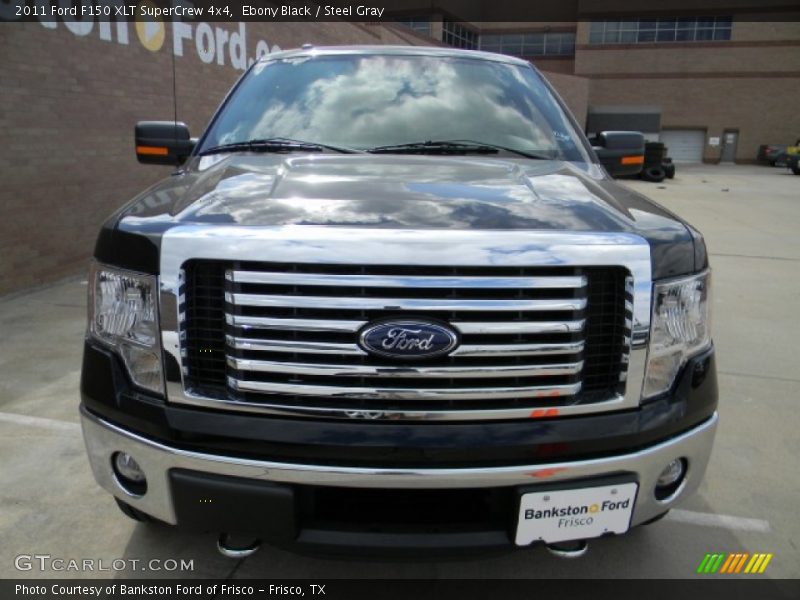 Ebony Black / Steel Gray 2011 Ford F150 XLT SuperCrew 4x4