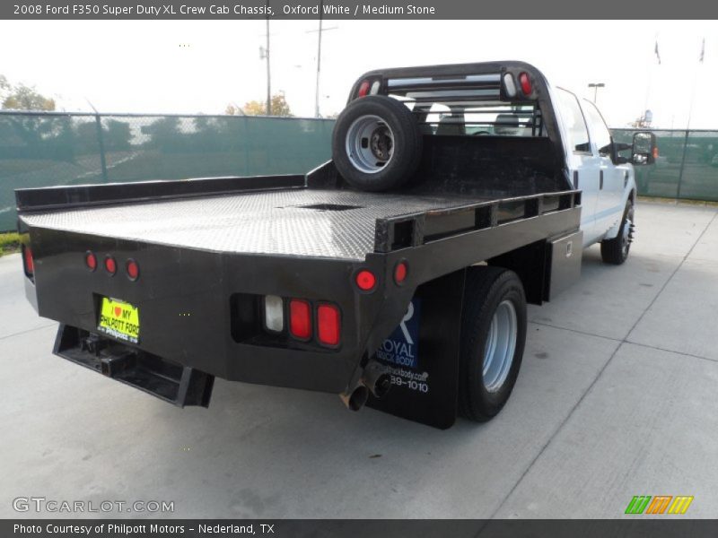 Oxford White / Medium Stone 2008 Ford F350 Super Duty XL Crew Cab Chassis