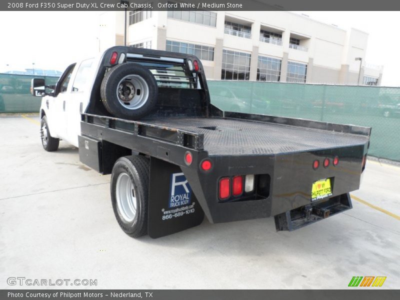 Oxford White / Medium Stone 2008 Ford F350 Super Duty XL Crew Cab Chassis