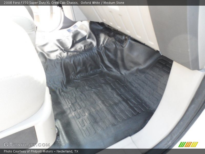 Oxford White / Medium Stone 2008 Ford F350 Super Duty XL Crew Cab Chassis