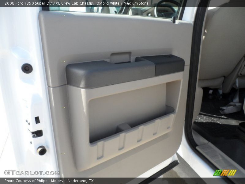 Oxford White / Medium Stone 2008 Ford F350 Super Duty XL Crew Cab Chassis