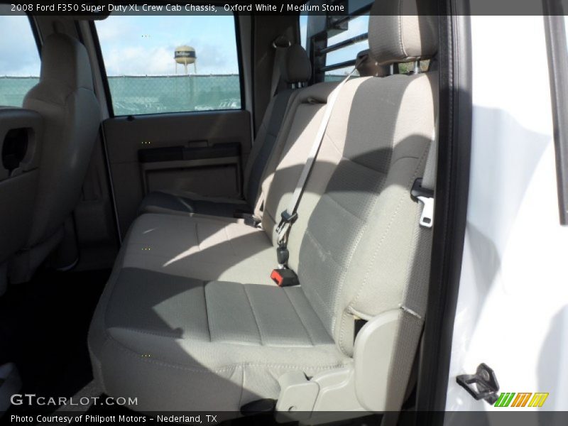 Oxford White / Medium Stone 2008 Ford F350 Super Duty XL Crew Cab Chassis