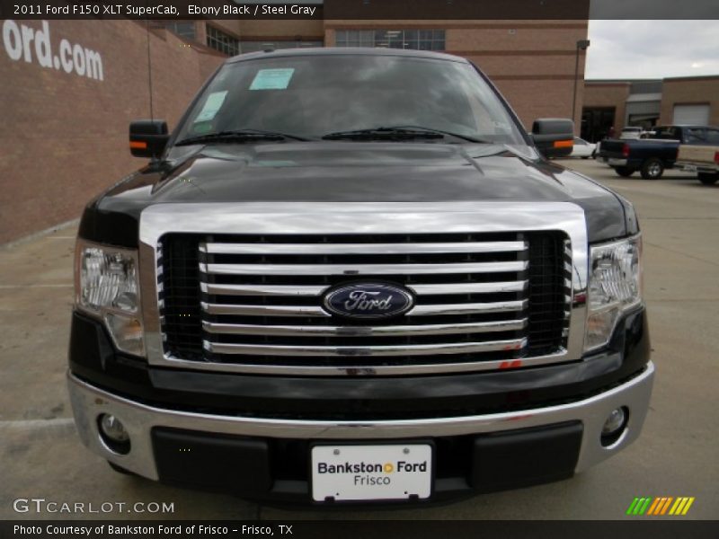 Ebony Black / Steel Gray 2011 Ford F150 XLT SuperCab