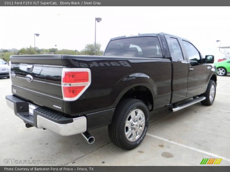 Ebony Black / Steel Gray 2011 Ford F150 XLT SuperCab