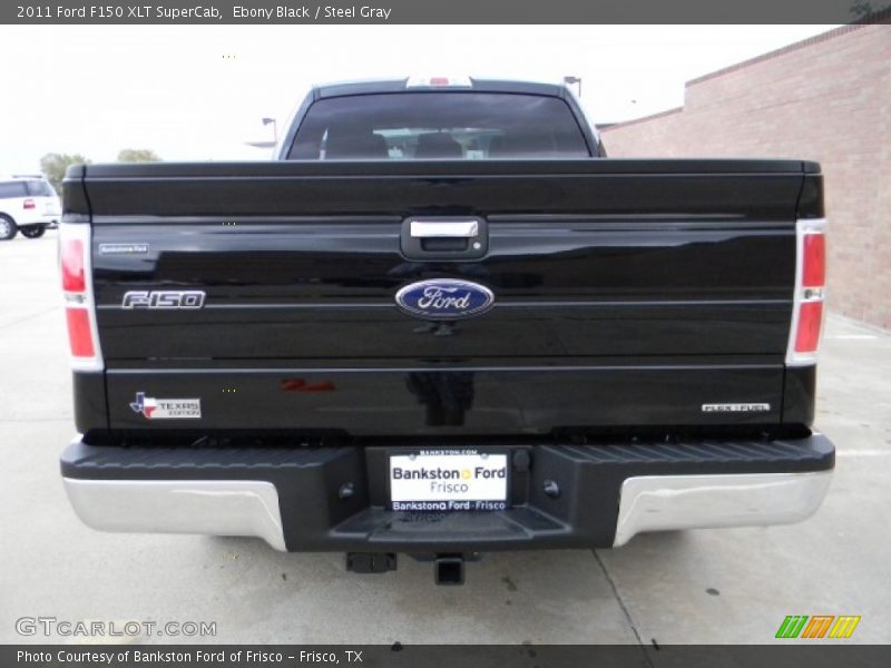 Ebony Black / Steel Gray 2011 Ford F150 XLT SuperCab