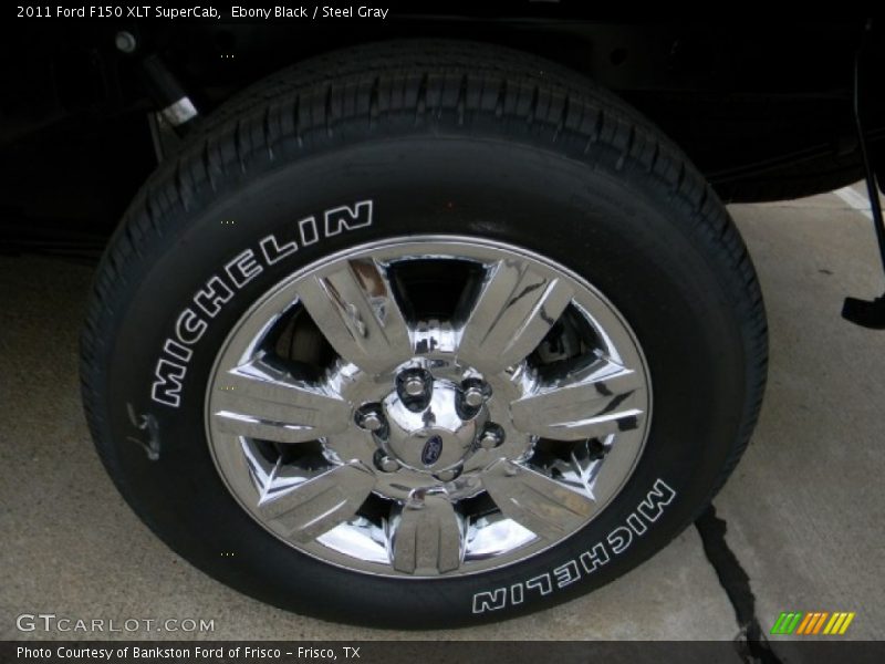 Ebony Black / Steel Gray 2011 Ford F150 XLT SuperCab