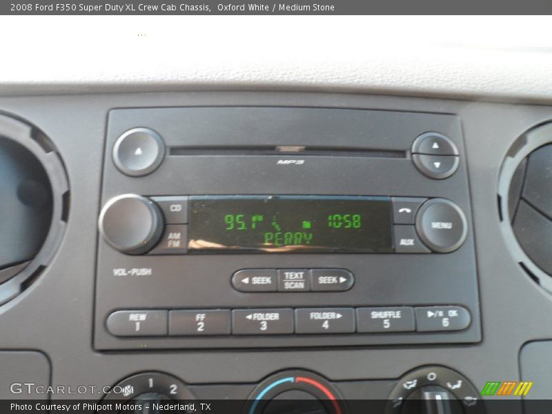 Oxford White / Medium Stone 2008 Ford F350 Super Duty XL Crew Cab Chassis