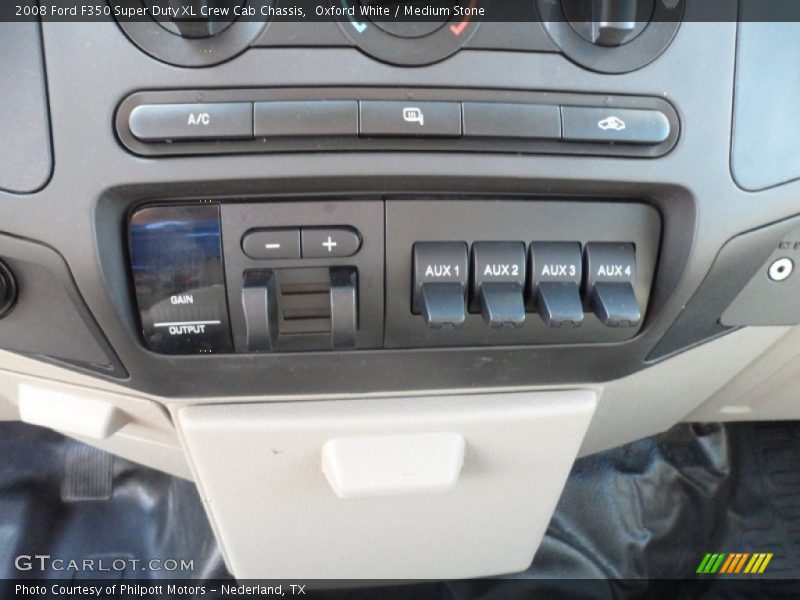 Oxford White / Medium Stone 2008 Ford F350 Super Duty XL Crew Cab Chassis