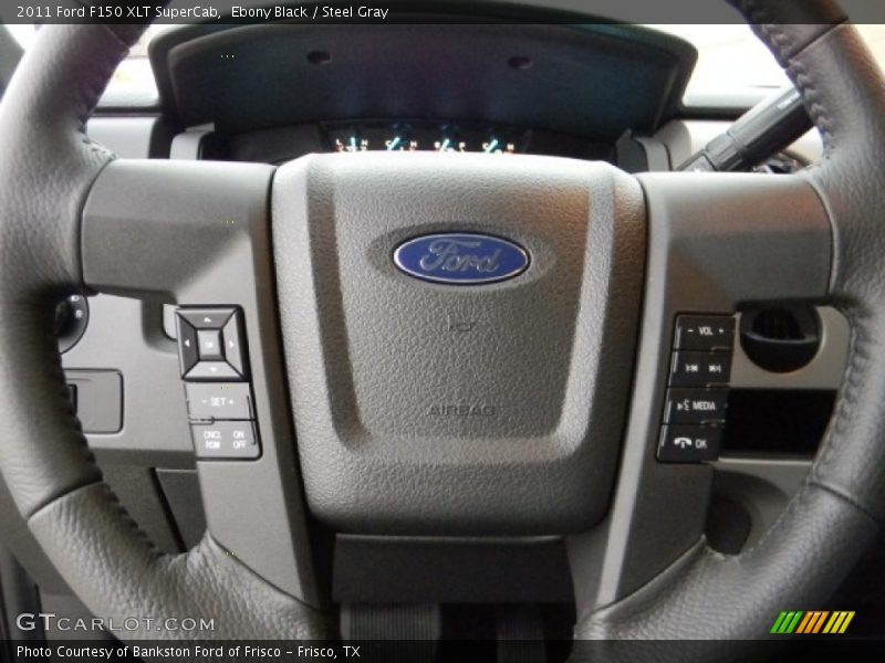 Ebony Black / Steel Gray 2011 Ford F150 XLT SuperCab