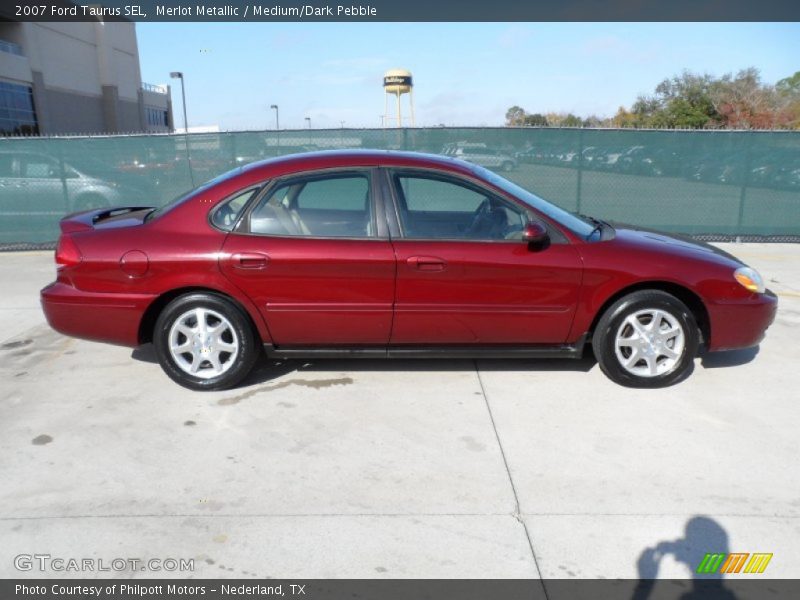 Merlot Metallic / Medium/Dark Pebble 2007 Ford Taurus SEL