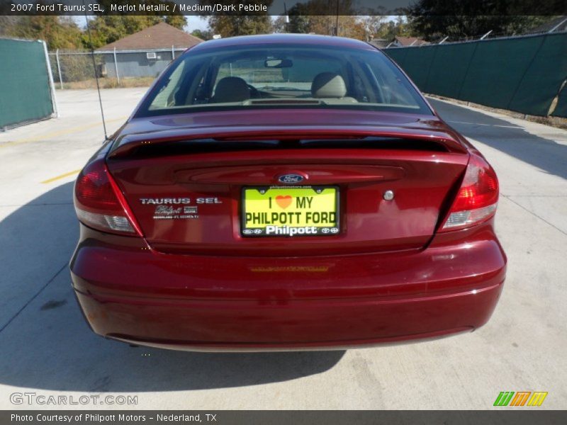 Merlot Metallic / Medium/Dark Pebble 2007 Ford Taurus SEL
