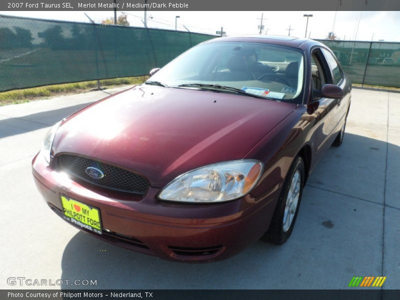 Merlot Metallic / Medium/Dark Pebble 2007 Ford Taurus SEL