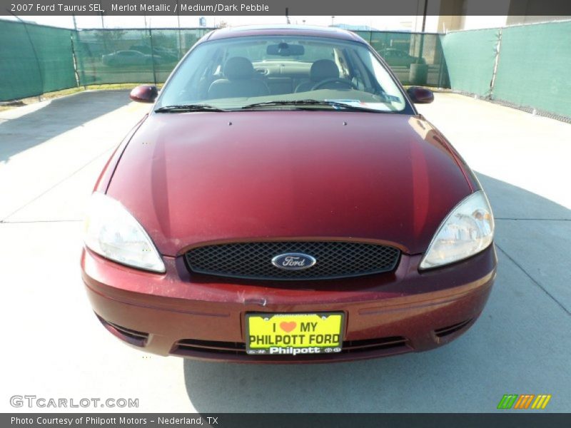 Merlot Metallic / Medium/Dark Pebble 2007 Ford Taurus SEL