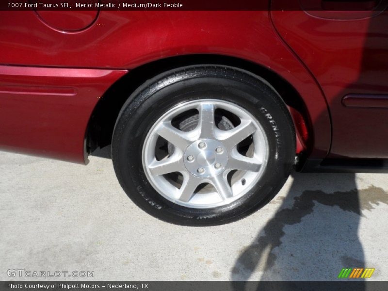 Merlot Metallic / Medium/Dark Pebble 2007 Ford Taurus SEL