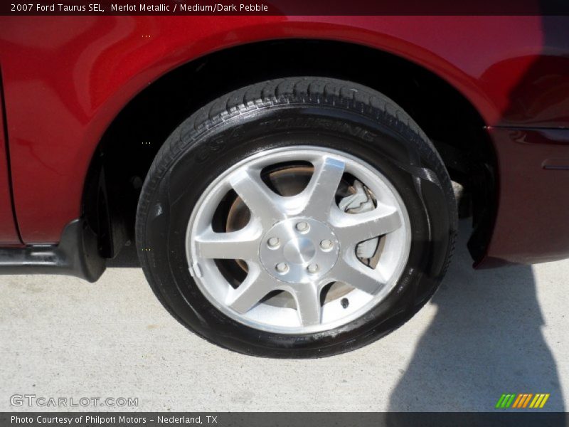 Merlot Metallic / Medium/Dark Pebble 2007 Ford Taurus SEL