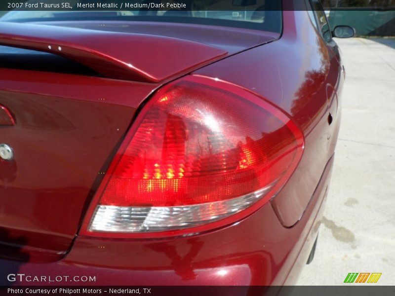 Merlot Metallic / Medium/Dark Pebble 2007 Ford Taurus SEL