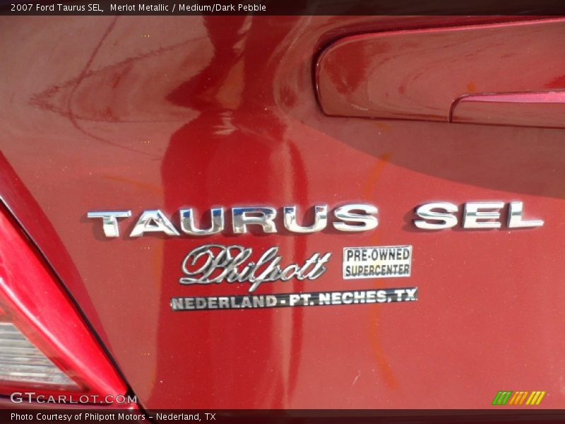 Merlot Metallic / Medium/Dark Pebble 2007 Ford Taurus SEL