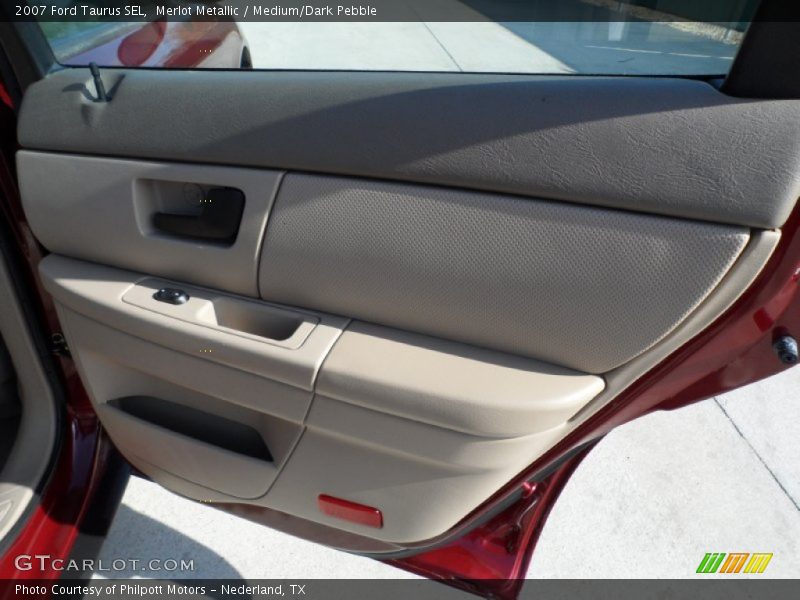Merlot Metallic / Medium/Dark Pebble 2007 Ford Taurus SEL