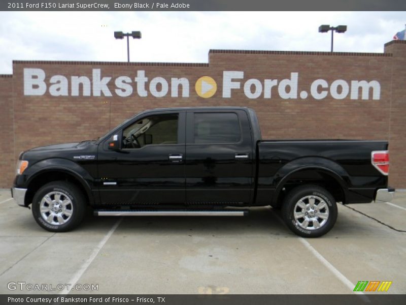 Ebony Black / Pale Adobe 2011 Ford F150 Lariat SuperCrew