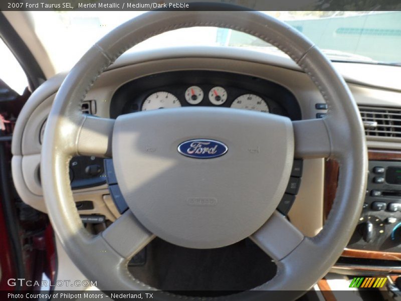 Merlot Metallic / Medium/Dark Pebble 2007 Ford Taurus SEL