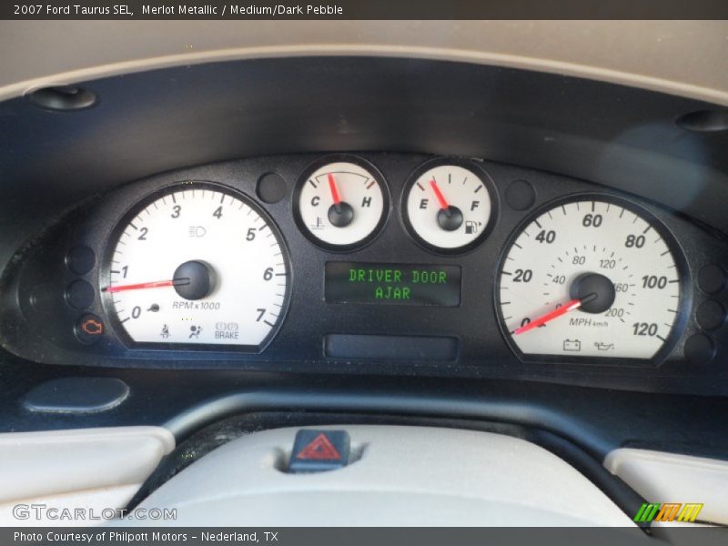 Merlot Metallic / Medium/Dark Pebble 2007 Ford Taurus SEL
