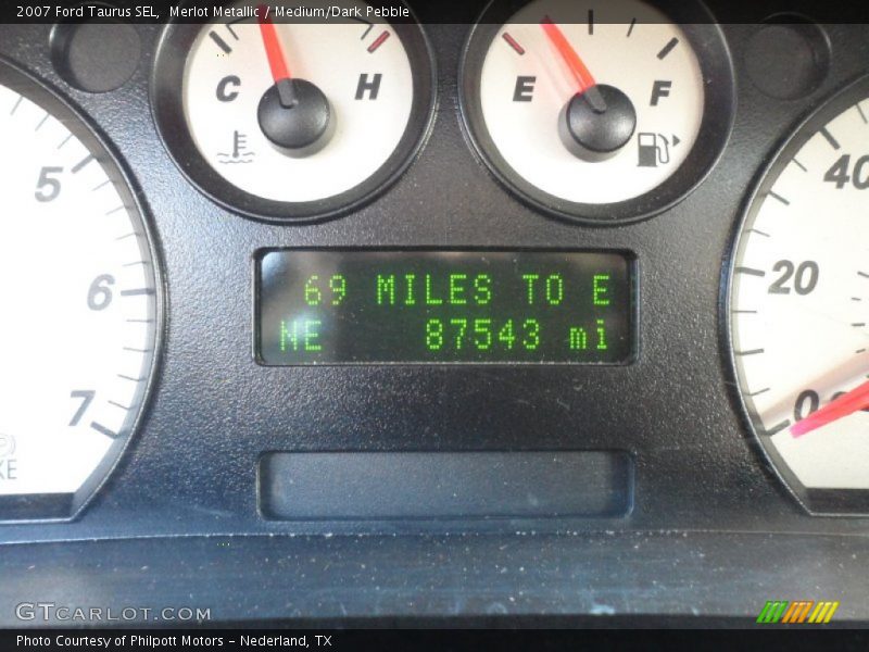 Merlot Metallic / Medium/Dark Pebble 2007 Ford Taurus SEL
