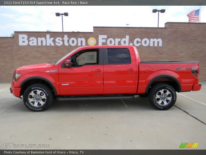 Race Red / Black 2011 Ford F150 FX4 SuperCrew 4x4