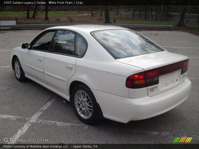 White Frost Pearl / Gray 2003 Subaru Legacy L Sedan