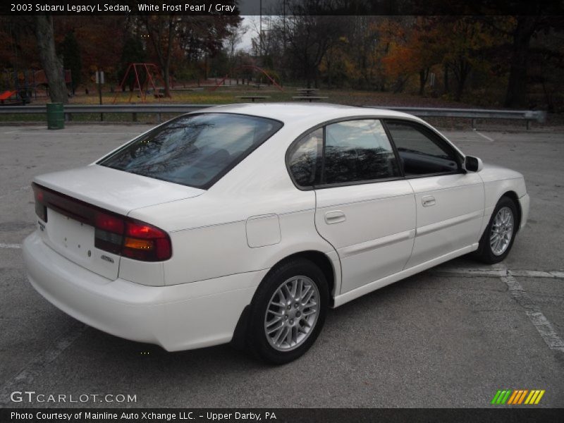 White Frost Pearl / Gray 2003 Subaru Legacy L Sedan