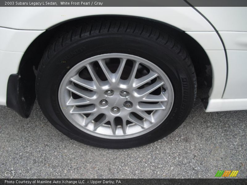 White Frost Pearl / Gray 2003 Subaru Legacy L Sedan