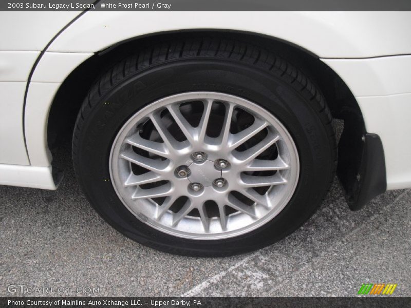 White Frost Pearl / Gray 2003 Subaru Legacy L Sedan