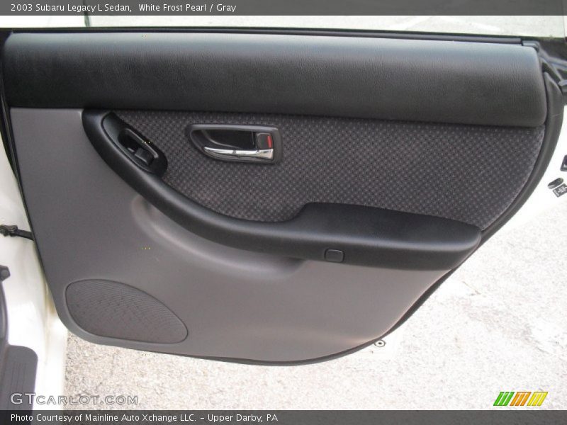 White Frost Pearl / Gray 2003 Subaru Legacy L Sedan